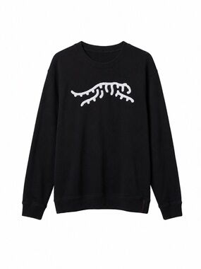 Sun Day Red Tiger Woods Icon Chain Stitch Black Crewneck Size XL EUC!